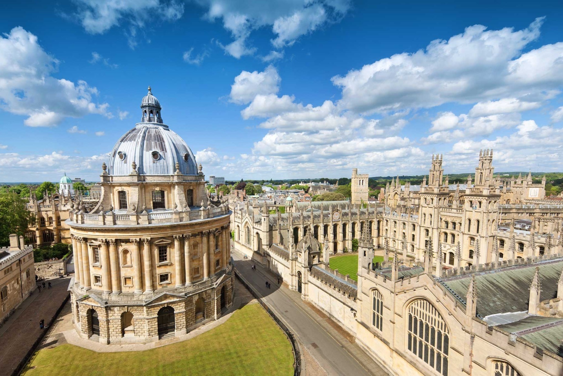 Oxford from a birds-eye point of view