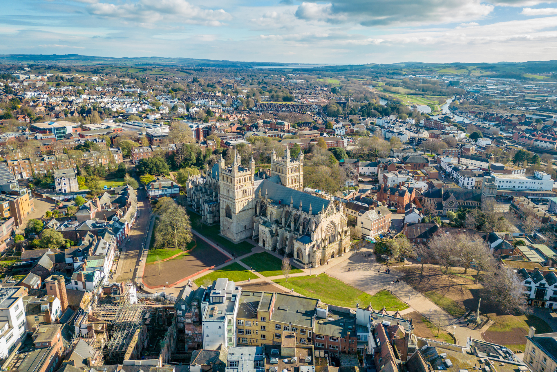 Exeter from a birds-eye point of view