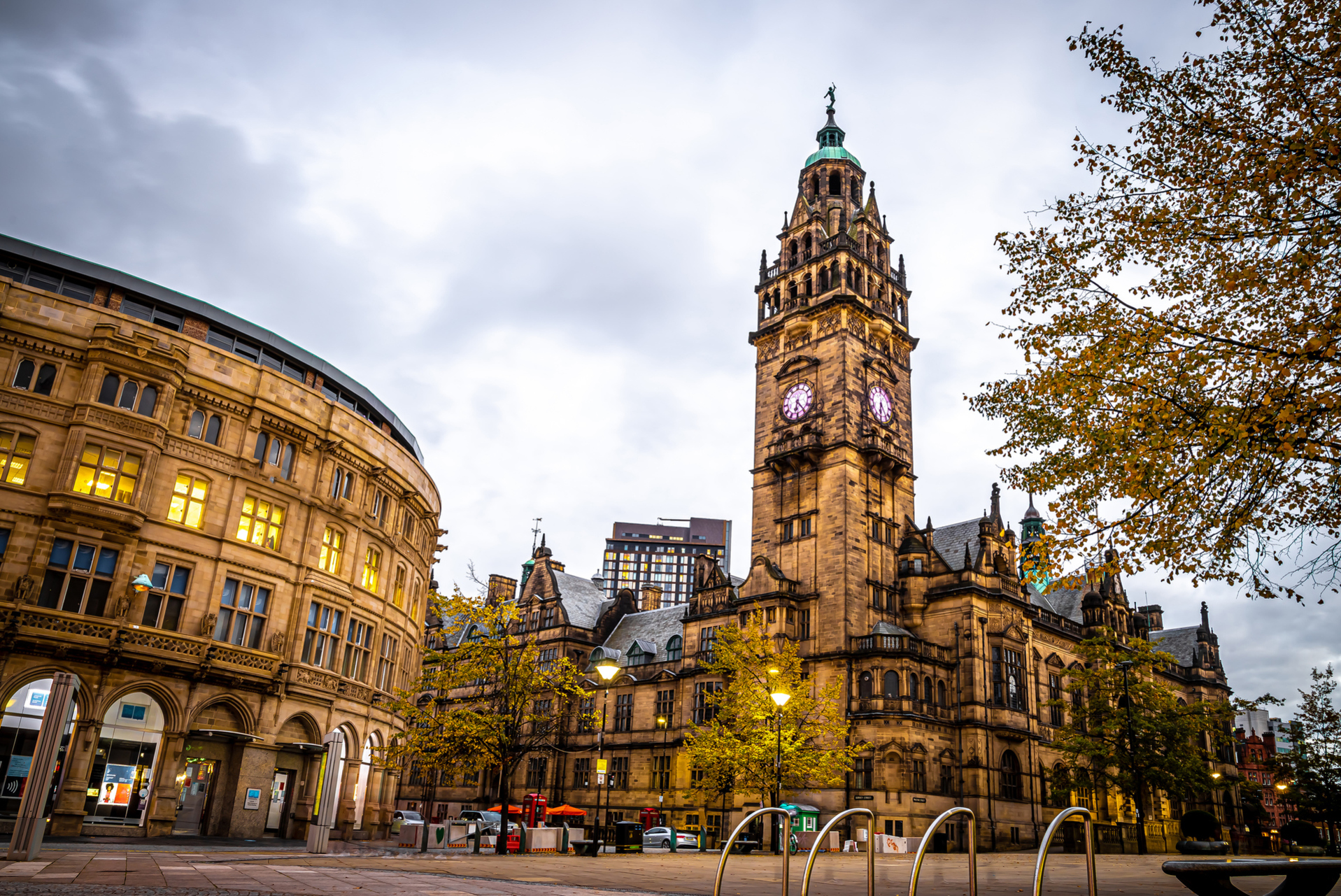 View of Sheffield City Council and Sheffield town hall